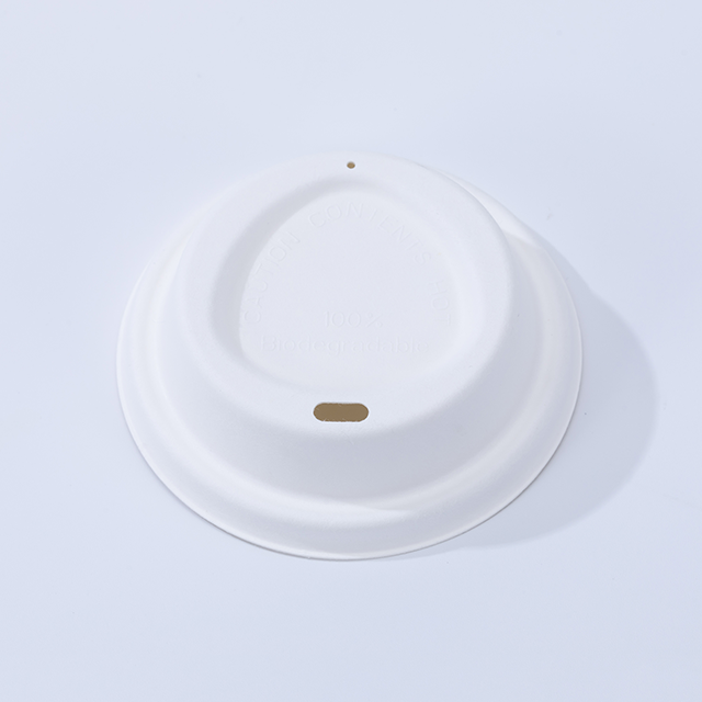 Compostable Bagasse Coffee Cup Lids