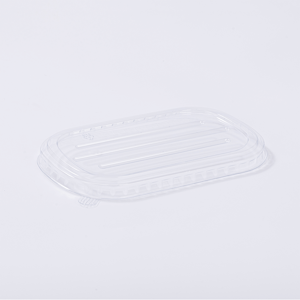 PET Lid for 500ml And 700ml Sugarcane Bagasse Take Out Food Containers