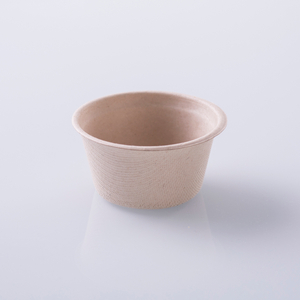 2oz Compostabe Fiber Sauce Cup with Lid