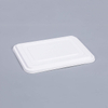 11.1"x8.66"xH1.48" 5 Compartment Disposable Compostable Fiber Lunch Tray with Lid