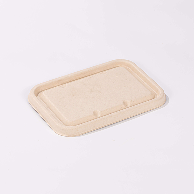 Bagasse Fiber Lid for Sugarcane Bagasse Take Out Food Boxes