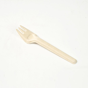 Disposable Biodegradable Sugarcane Pulp Fork