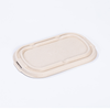 700ml 2 Compartment Compostable Bagasse Pulp Take Out Food Containers with Lid