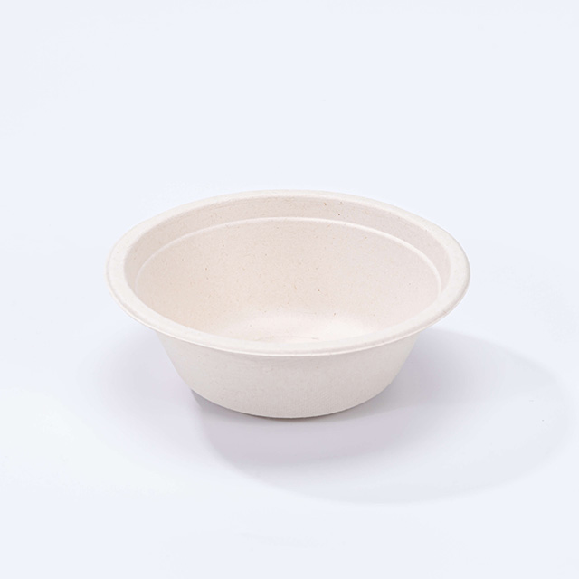 Ø5.59"xH1.06" PET Lid for 350ml Compostable Bagasse Fiber Bowl 