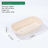 PET Lid for 850ml And 1000ml Sugarcane Pulp To Go Food Containers