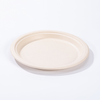 Ø8.86"xH0.77" Disposable Biodegradable Compostable Sugarcane Round Plate