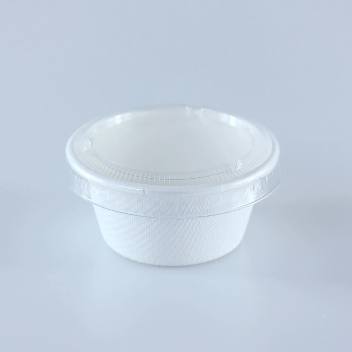 2oz Compostabe Fiber Sauce Cup with Lid