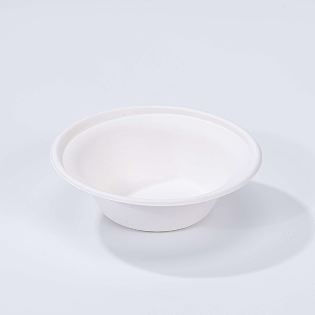 12oz Ø6.02"xH1.77" Disposable Biodegradable Compostable Bagasse Bowl 