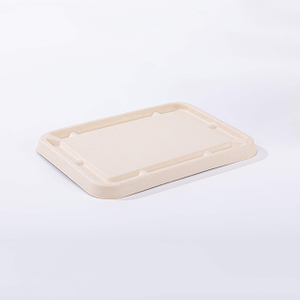 Sugarcane Pulp Lid for 1200ml And 1500ml Bagasse Pulp Takeaway Food Boxes