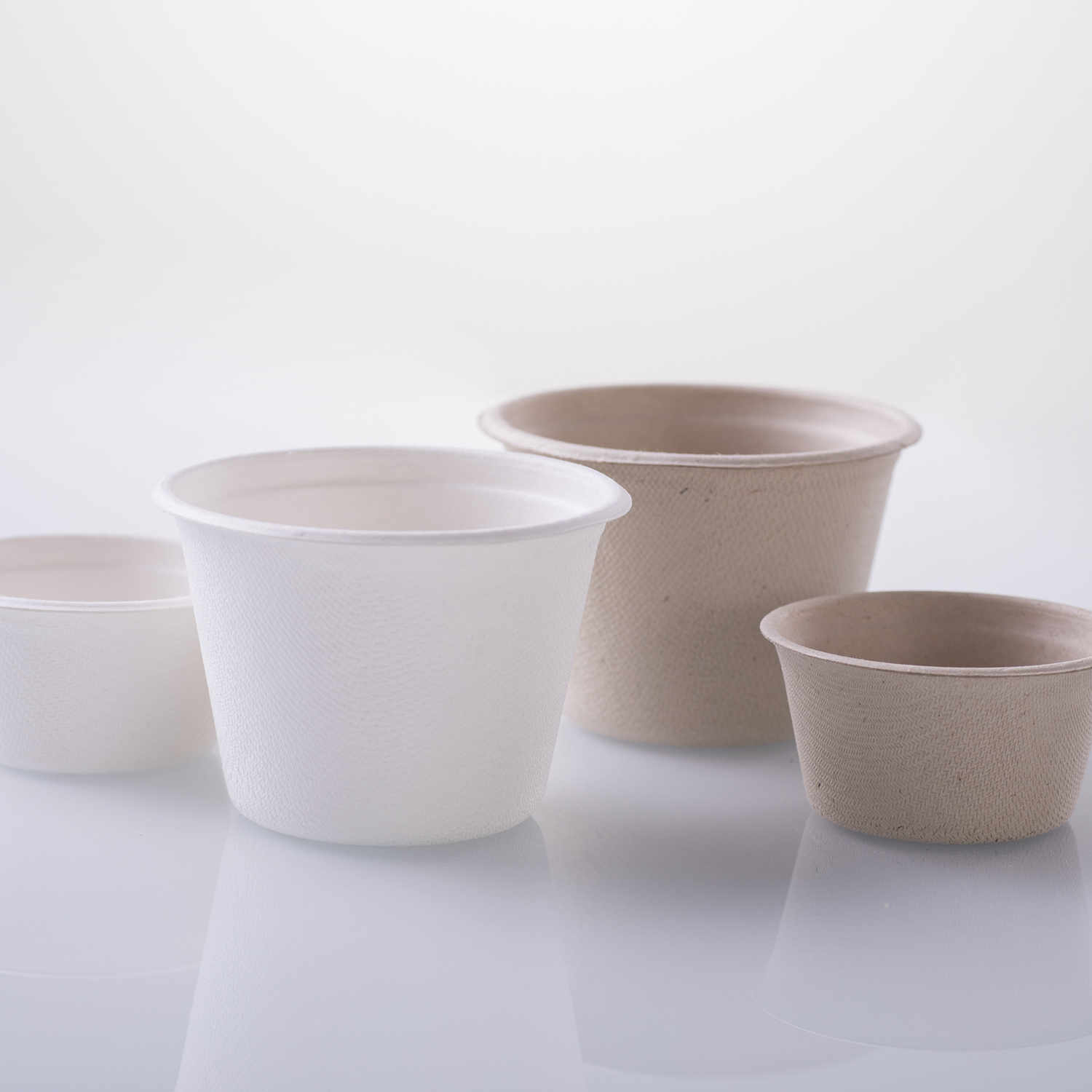 2oz Compostabe Fiber Sauce Cup with Lid