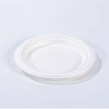 Ø6.89"xH0.62" Disposable Compostable Bagasse Fiber Round Plate