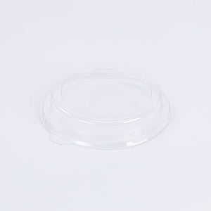 Ø6.3"xH1.06" PET Lid for 500ml Disposable Compostable Bagasse Pulp Bowl 