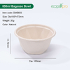 PET Lid for Sturdy Bagasse Bowls 