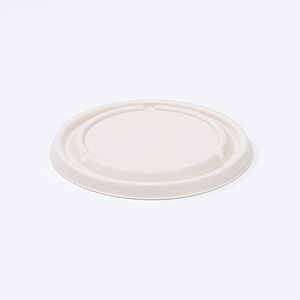 Biodegradable Compostable Bagasse Fiber Lid for Sturdy Bagasse Bowls