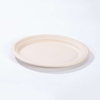 12.5"x10"xH0.96" Compostable Bagasse Pulp Oval Plate