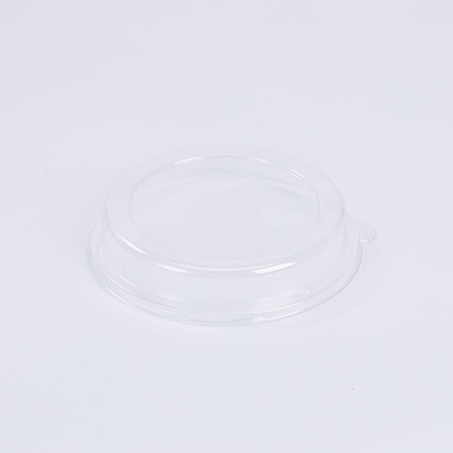 Ø7.17"xH1.3" PET Lid for 850ml Biodegradable Compostable Bagasse Bowl 