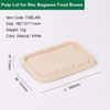 Compostable Bagasse Take Out Food Boxes with Lid