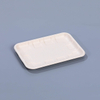 7.95"x5.55"xH0.56" Disposable Compostable Sugarcane Pulp Meat And Produce Tray