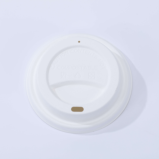 Disposable Compostable Sugarcane Fiber Sippy Cup Lid