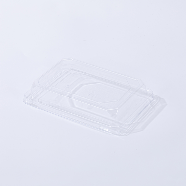 Disposable Compostable Bagasse Sushi Trays with PET Lids