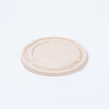 Ø6.3"xH1.26" Disposable Compostable Bagasse Fiber Insert for 1250ml Sugarcane Pulp Bowl