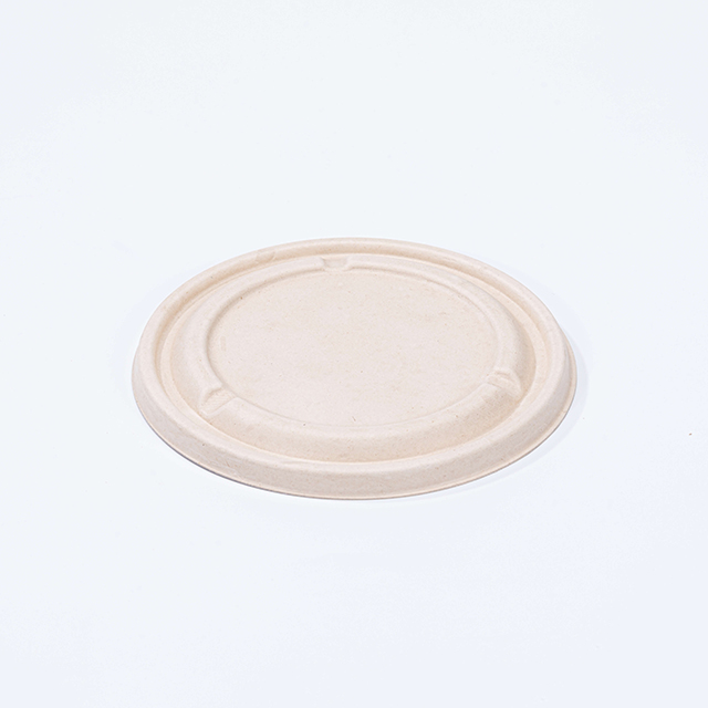 1500ml Ø7.01"xH4.33" Sturdy Biodegradable Compostable Bagasse Pulp Bowl with Lid