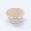 Ø6.3"xH1.26" Disposable Compostable Bagasse Fiber Insert for 1250ml Sugarcane Pulp Bowl