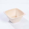 PET Lid for Disposable Compostable Bagasse Square Bowls 