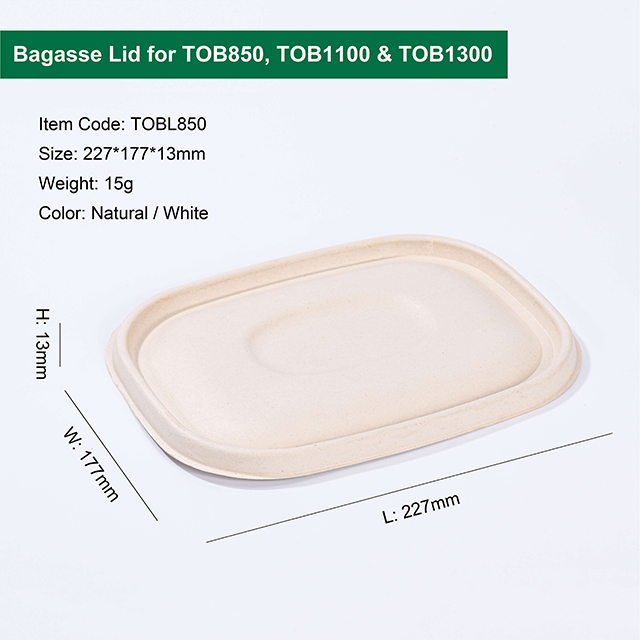 Disposable Compostable Bagasse Fiber To Go Food Boxes with Lid