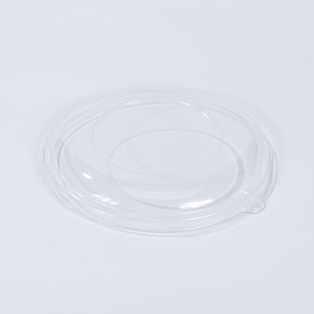 Dome PET Lid for Large Capacity Compostable Bagasse Fiber Bowls 