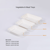 8.66"x5.31"xH1.18" Biodegradable Compostable Bagasse Pulp Meat And Produce Tray