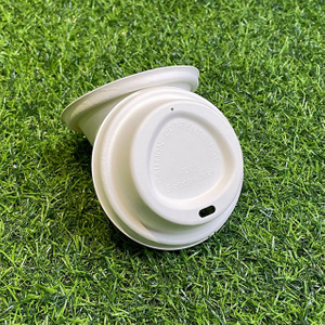 Compostable Bagasse Coffee Cup Lids