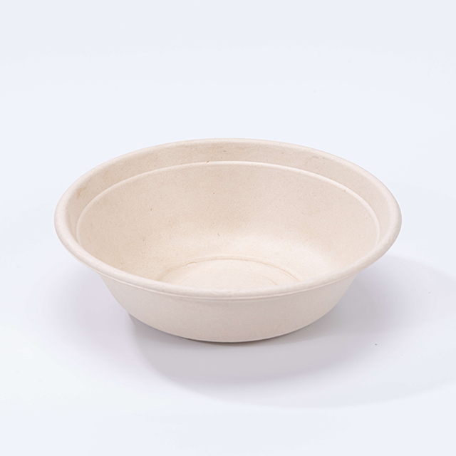 Dome PET Lid for Large Capacity Compostable Bagasse Fiber Bowls 