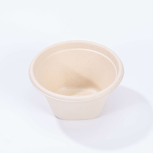 12oz Ø4.96"xH2.56" Compostable Sugarcane Bowl