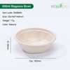 PET Lid for Sturdy Bagasse Bowls 