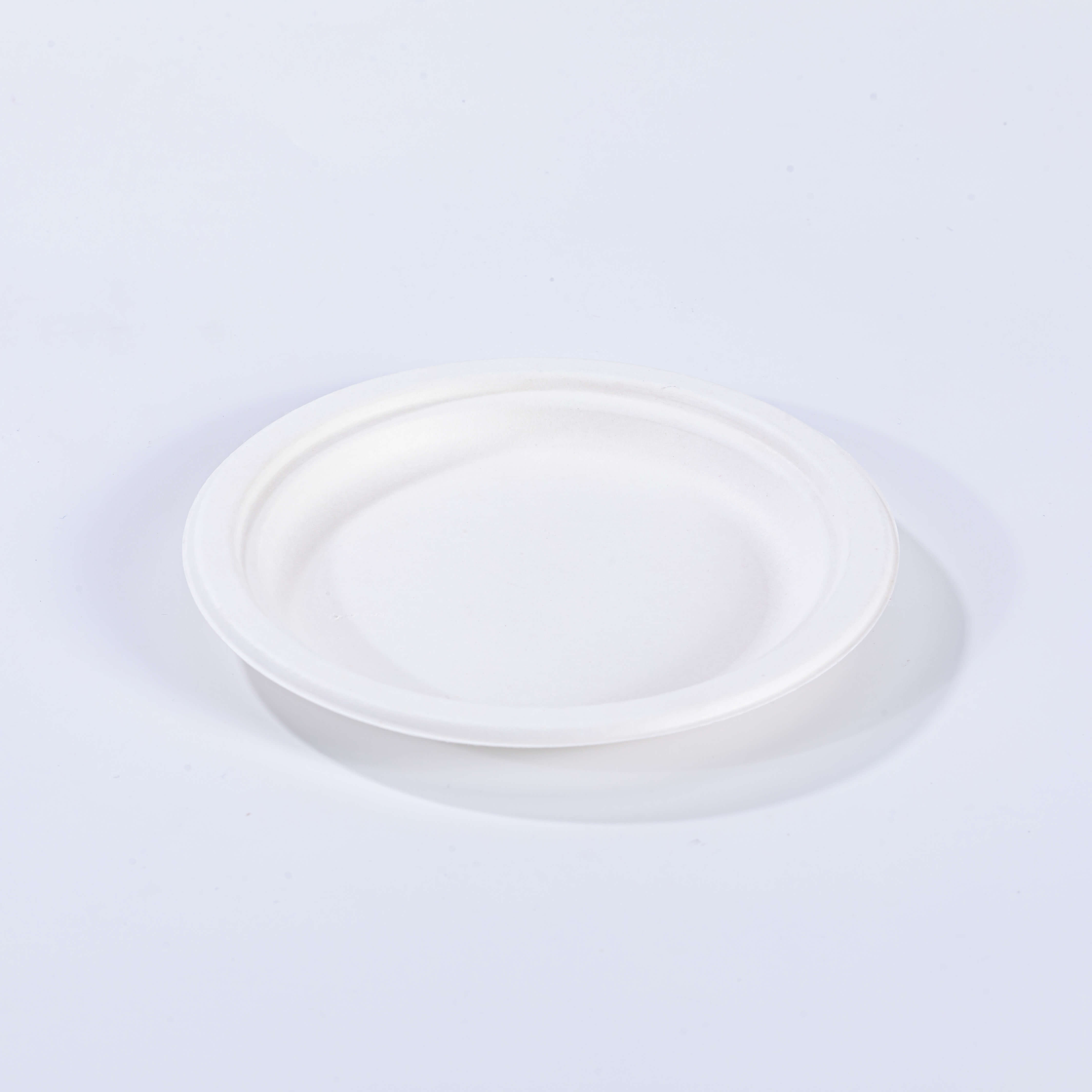 Ø6.1"xH0.49" Compostable Bagasse Round Plate