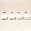 PET Lid for Compostable Sugarcane Bagasse Take Out Food Boxes