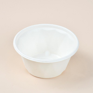 16oz Compostabe Sugarcane Pulp Take Out Soup Cup with Lid